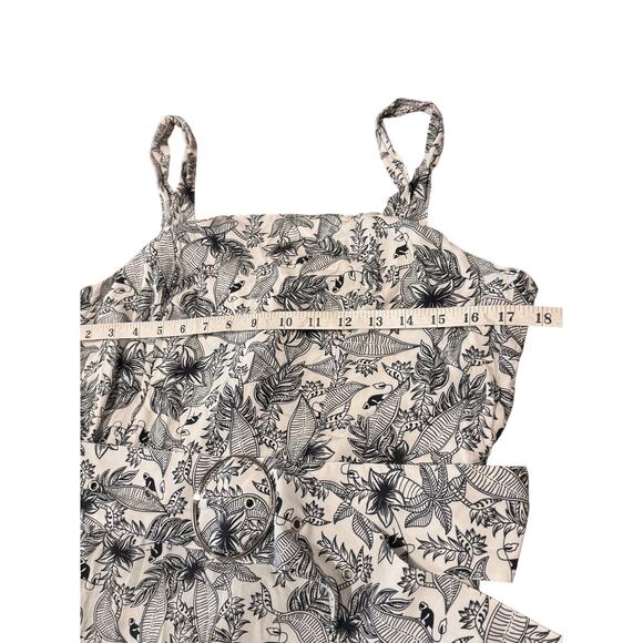 Labelle Paris Floral Belted Sundress Size Large Midi Dress - Picture 9 of 13